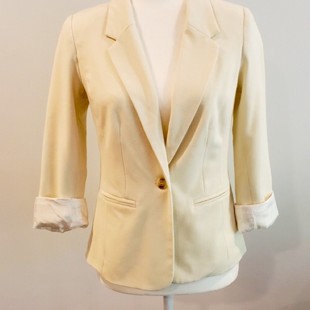 Winter white blazer